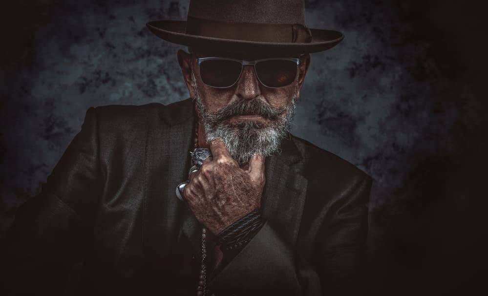 Stylish Bearded Gentleman by gNo — canvas wall art