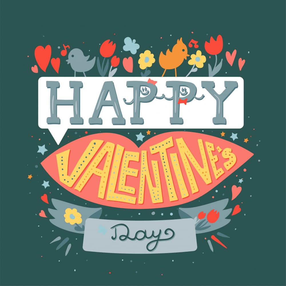 Happy Valentines Day Celebration by Marika Barsrsind β canvas wall art
