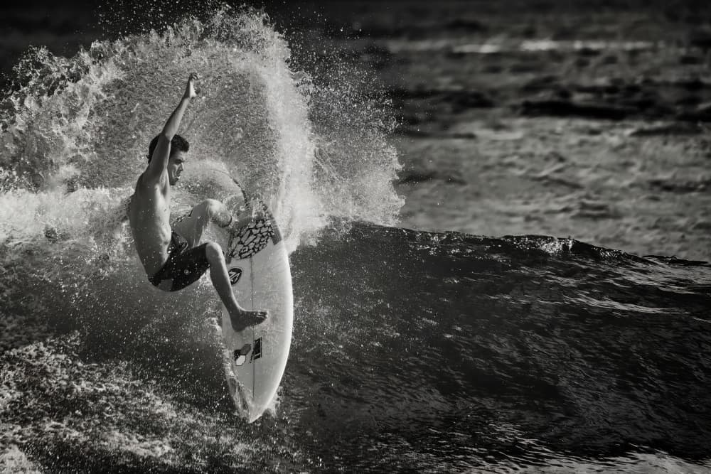 Dynamic Surf Action by Mathilde Guillemot — canvas wall art