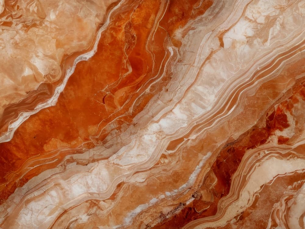 Orange Onyx Layers by Alpenglow Workshop — canvas wall art