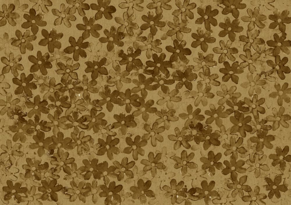 Sepia Floral Pattern by Santhosh ch — canvas wall art