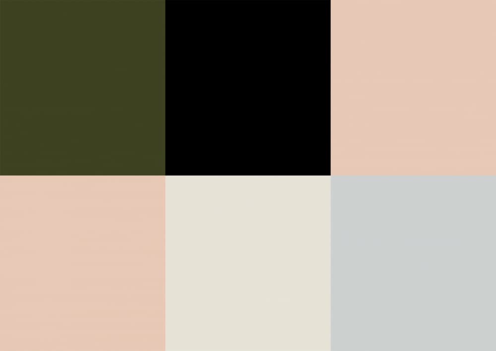Muted Geometric Color Blocks by Nilesh Kulkarni — canvas wall art