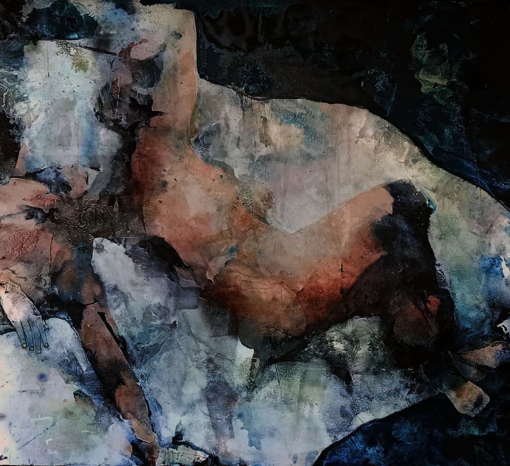 Nude Abstract Study by Małgorzata Majerczyk — canvas wall art