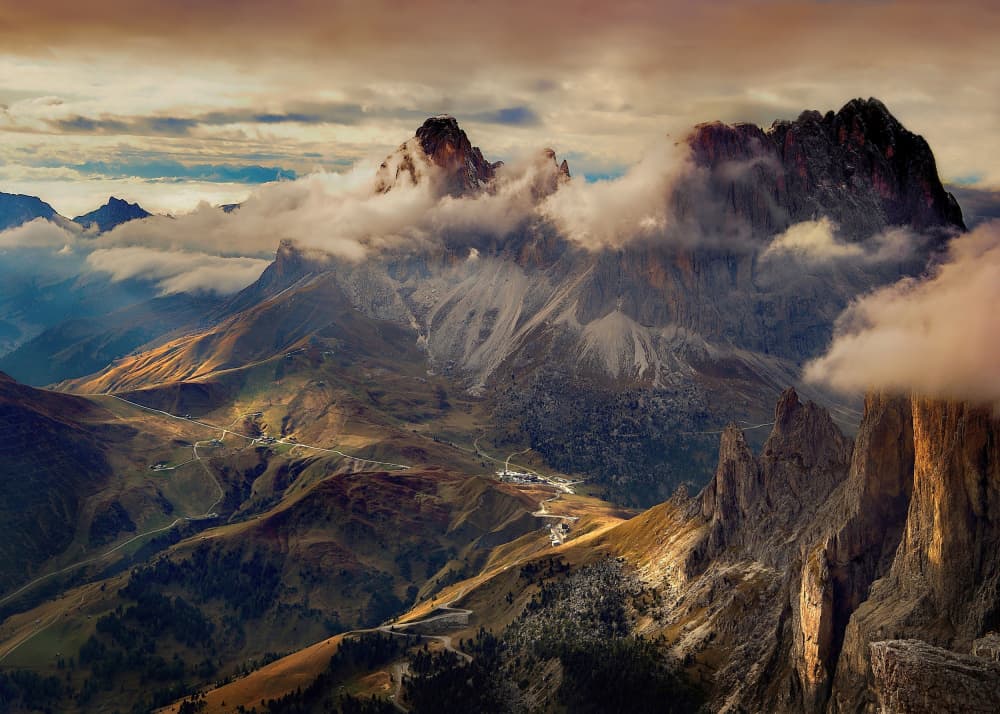 Majestic Mountain Peaks by Milan Uhrin AFIAP AZSF — canvas wall art