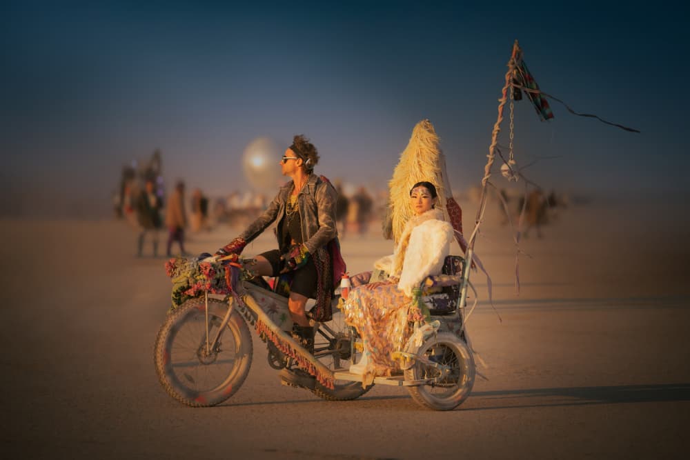 Festival Desert Ride by tianhuayu — canvas wall art