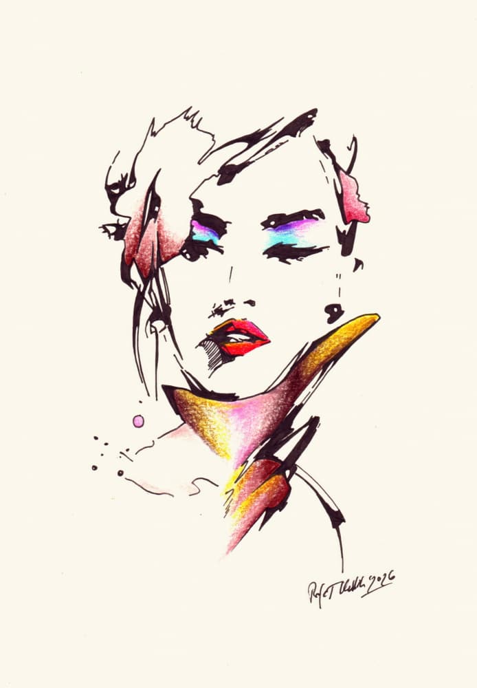 Glamorous Fashion Face by Rafal Kulik — canvas wall art