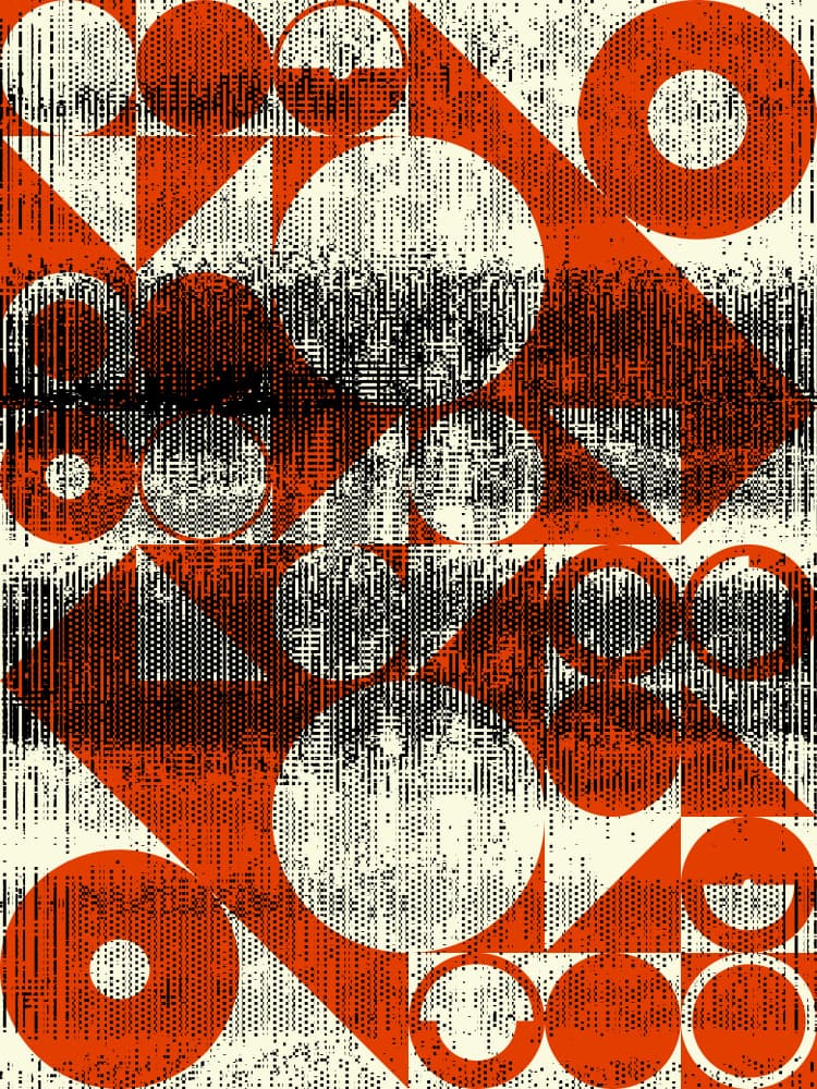 Dynamic Geometric Shapes by Petr Strnad — canvas wall art