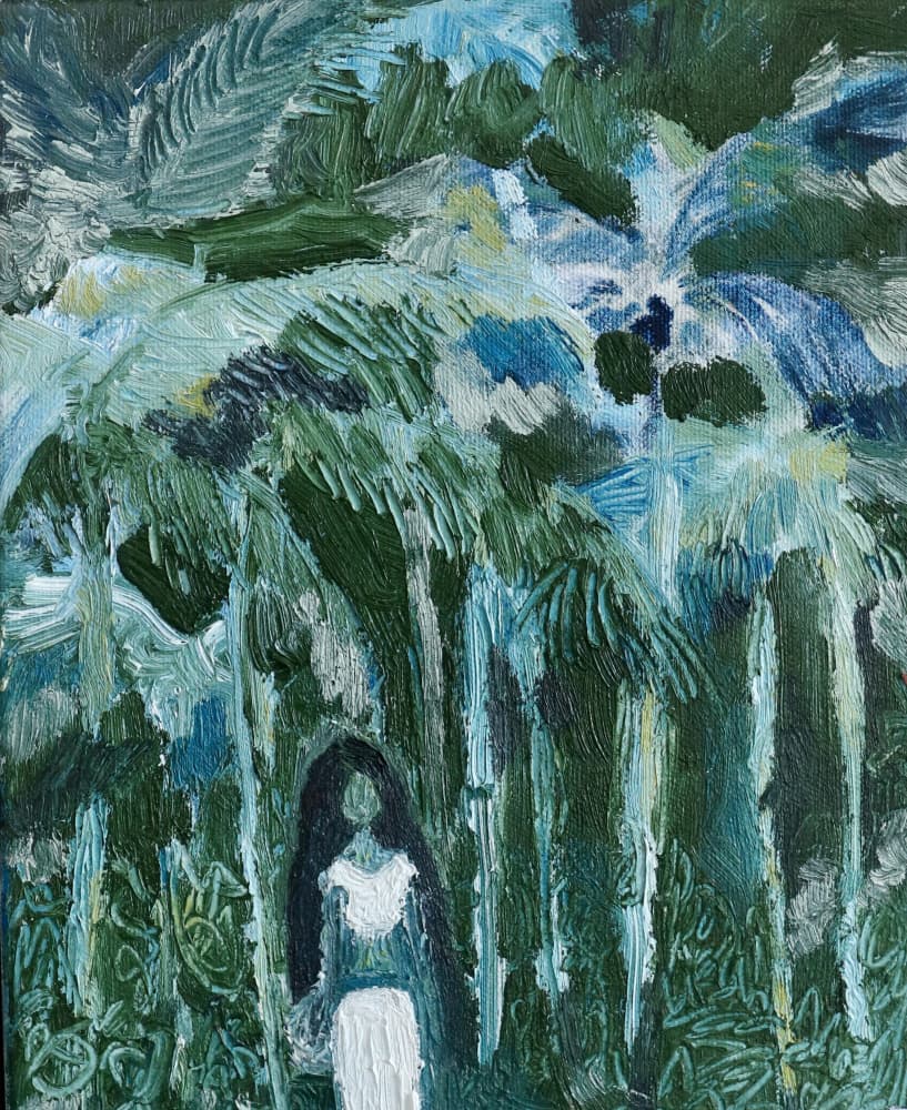 Tropical Forest Woman by JMF FINE ART — canvas wall art
