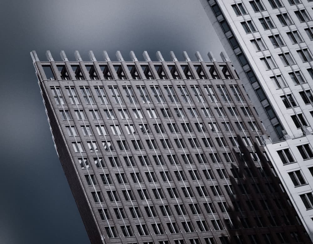 Modern City Lines by Jeroen van de Wiel — canvas wall art