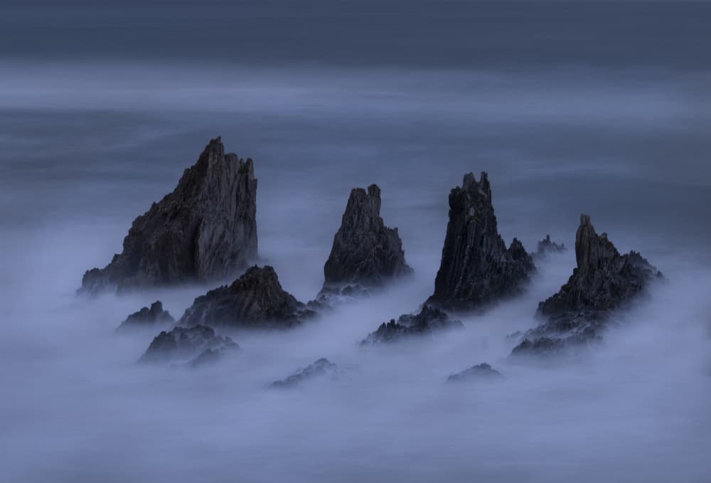 Ethereal Sea Rocks by Liwen Tao — canvas wall art
