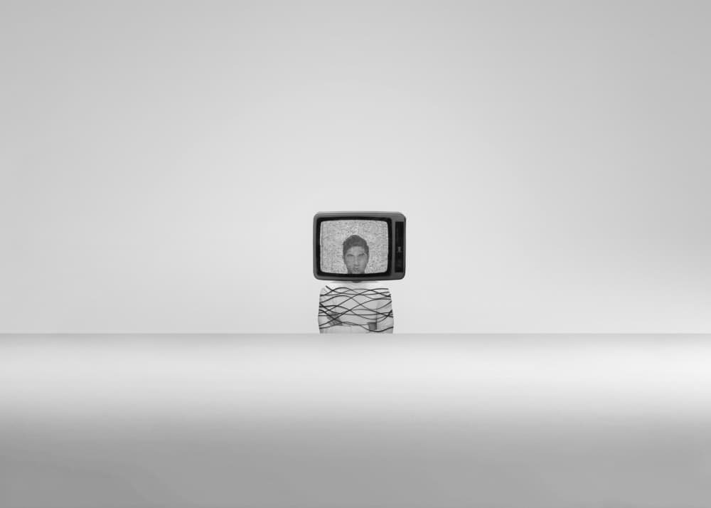 Static Screen Portrait by alizolghadri93 — canvas wall art
