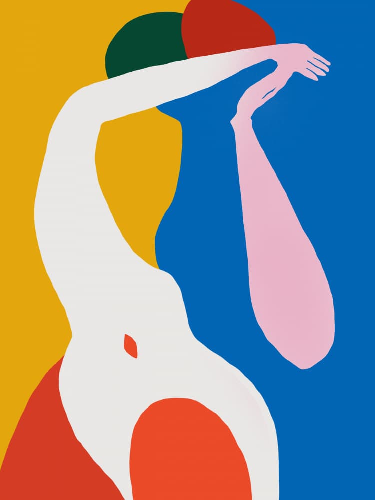 Graceful Abstract Figure by Little Dean — canvas wall art