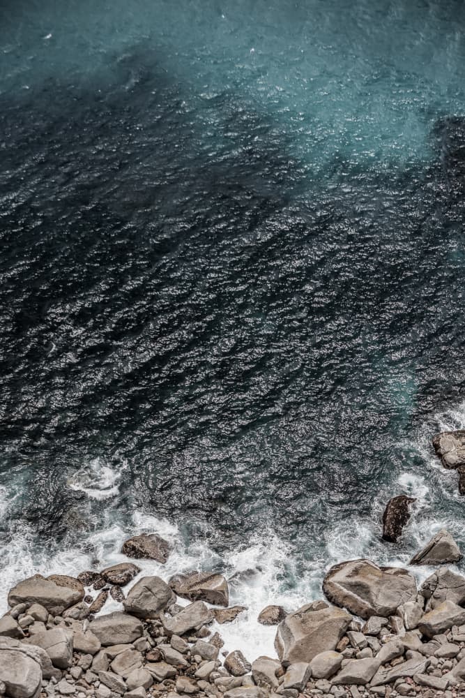 Rocky Coastline Waves by Shot by Clint — canvas wall art