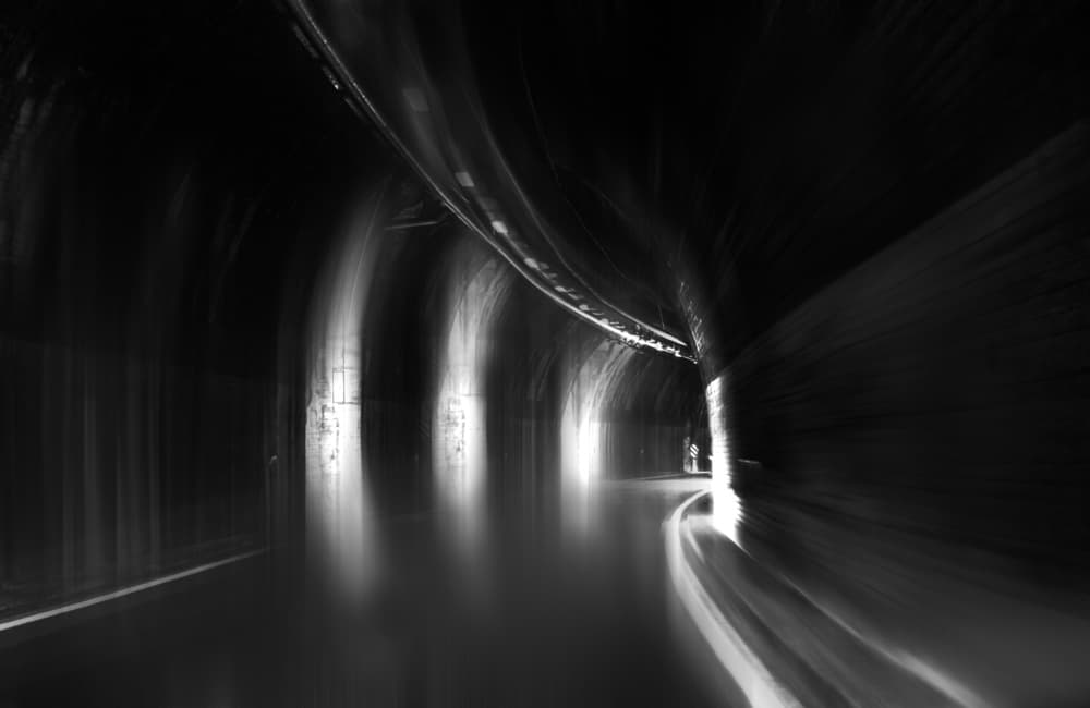 Abstract Tunnel Journey by Isam Telhami — canvas wall art