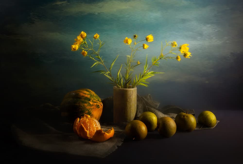 Moody Still Life by John-Mei Zhong — canvas wall art