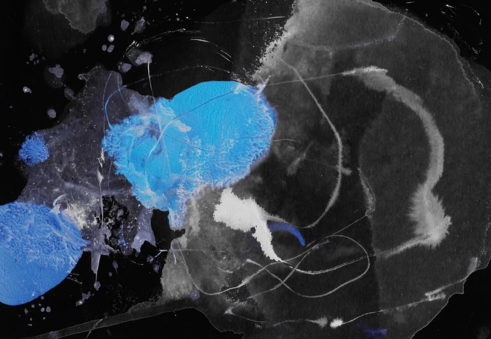 Fluid Blue Abstract by Santhosh ch — canvas wall art