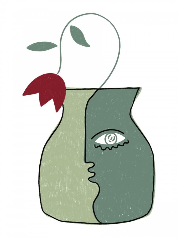 Inner Growth 1 by Shatha Al Dafai — canvas wall art