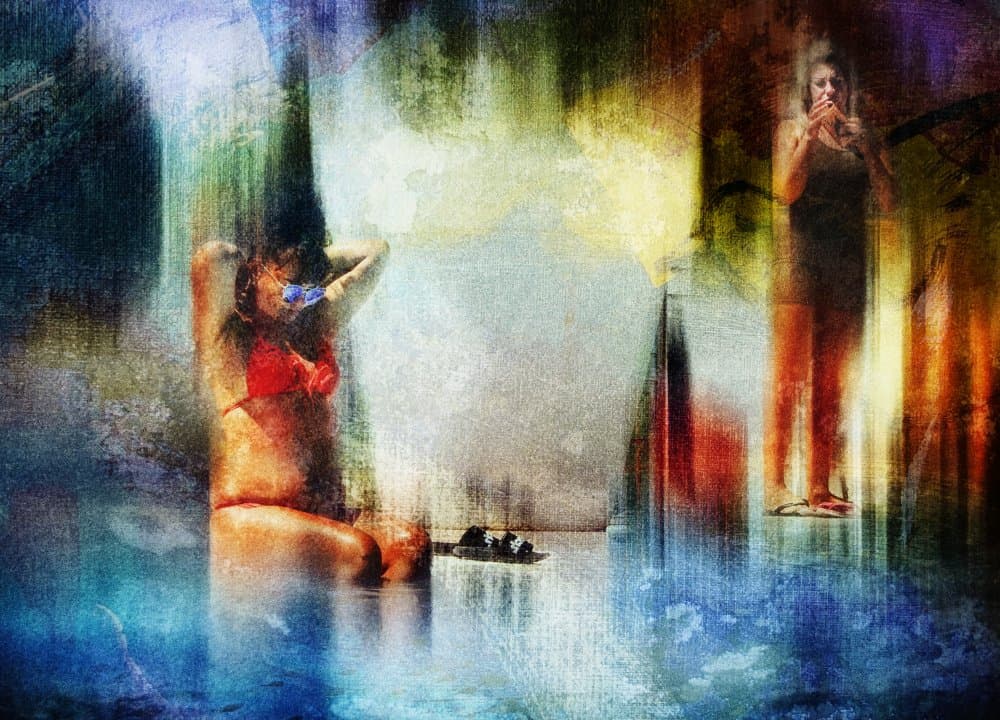 Vibrant Summer Figures by Jan van der Linden — canvas wall art