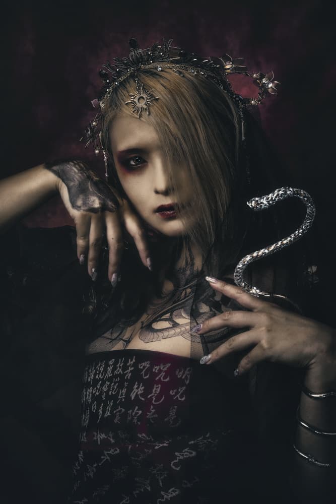 Gothic Snake Queen by KOIKI — canvas wall art