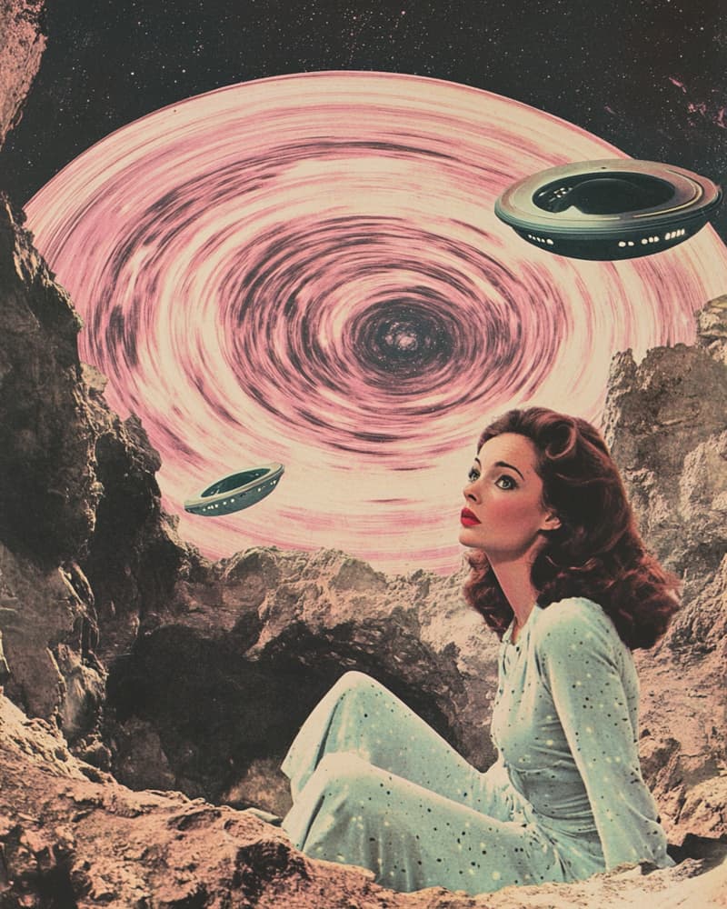 Pink Galaxy Gaze by Samantha Hearn — canvas wall art