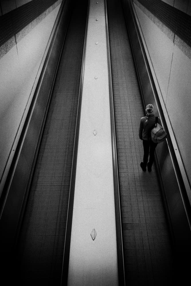 Woman's Urban Journey by Eiji Yamamoto — canvas wall art