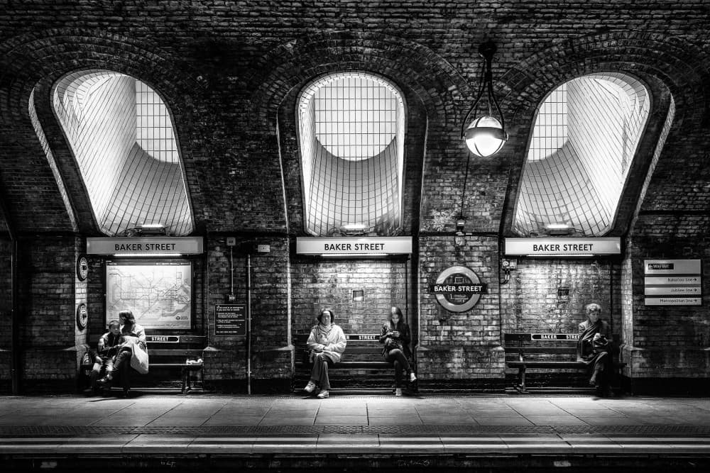 Life @ baker street by Hervé Loire — canvas wall art