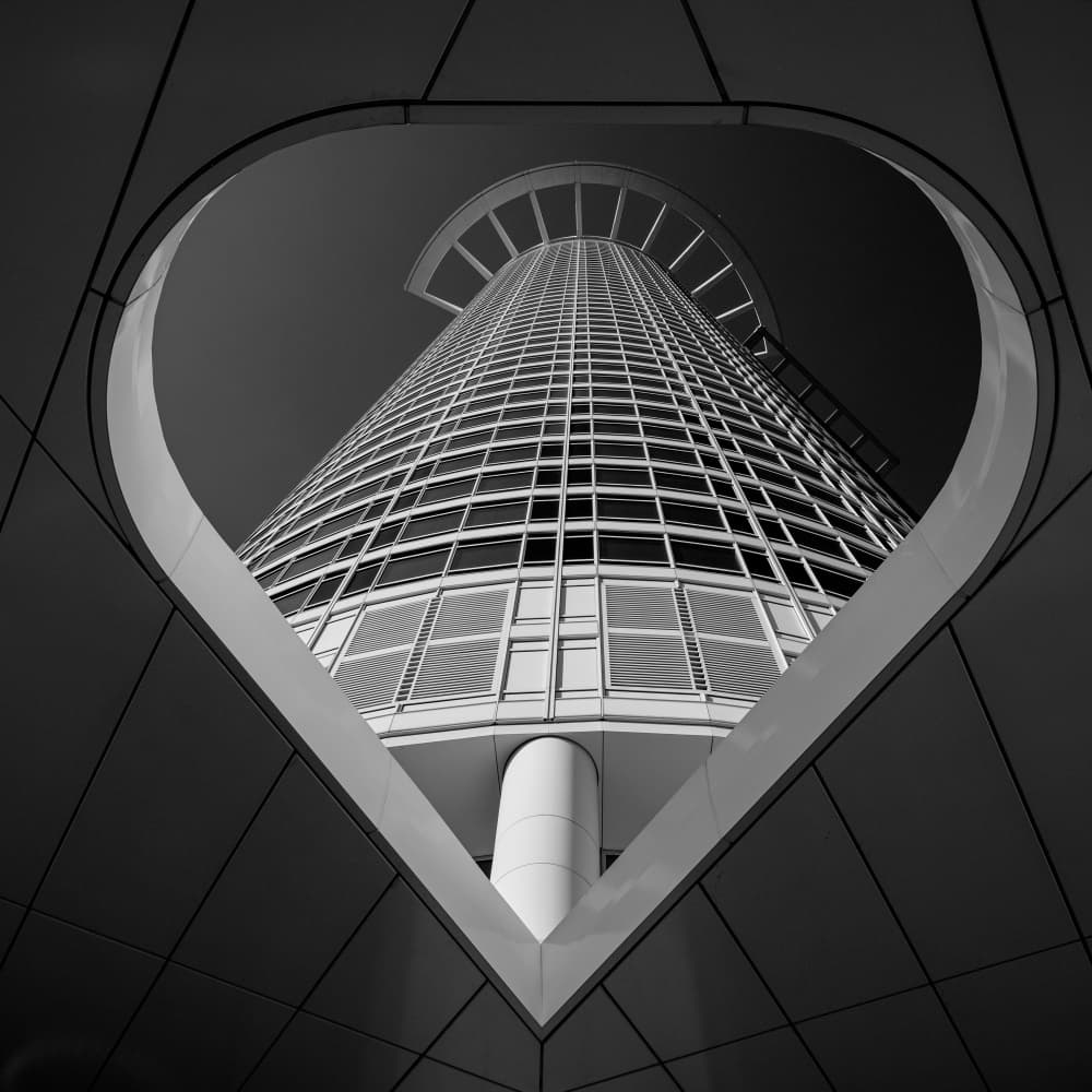 Architectural Heart Frame by Jean Vandijck — canvas wall art