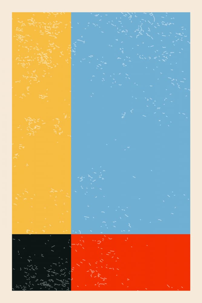 Geometric Color Blocks by jay stanley — canvas wall art