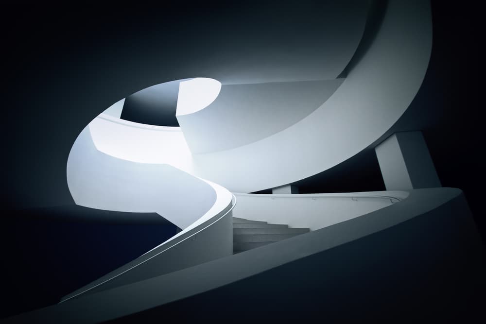 Modern Spiral Interior by Ute Scherhag — canvas wall art