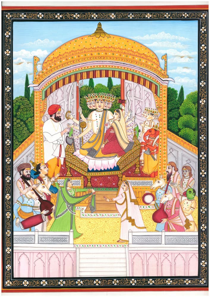 Brahma Saraswati Divine Ceremony by IMAGINEERS STUDIO — canvas wall art