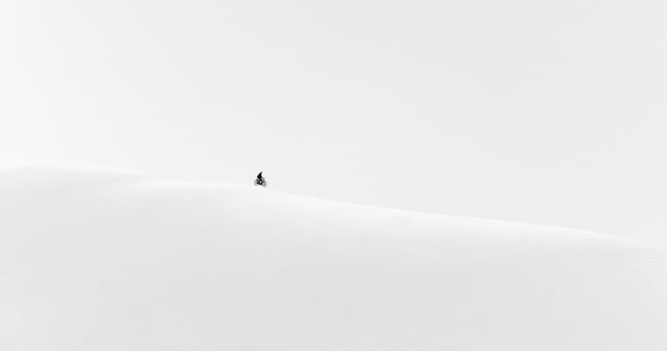 Winter Dune Rider by Huib Limberg — canvas wall art