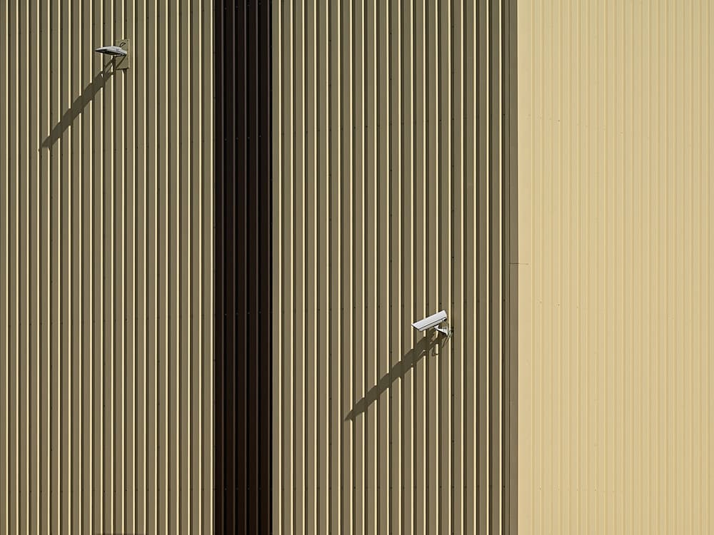 Corrugated Wall Shadows by Roberto Parola — canvas wall art