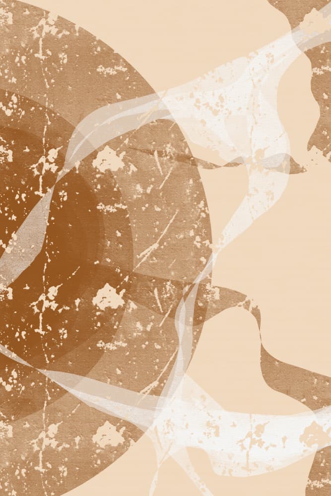 Warm Organic Shapes by Yuli Saputra — canvas wall art