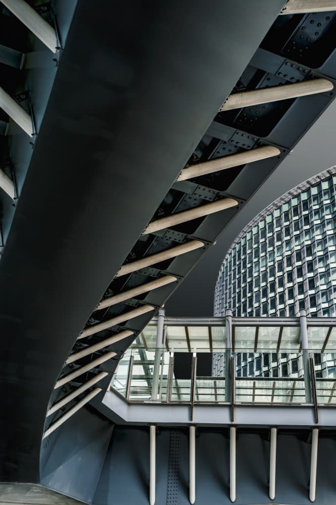Modern Bridge Lines by Atsushi Inamura — canvas wall art