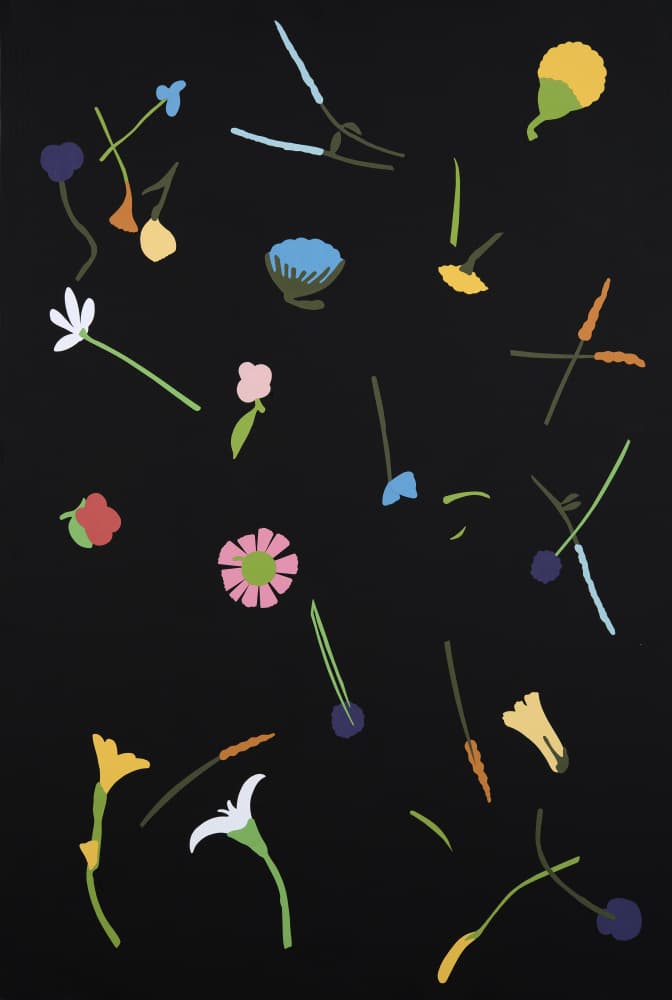 Colorful Scattered Blooms by Rankin Willard — canvas wall art