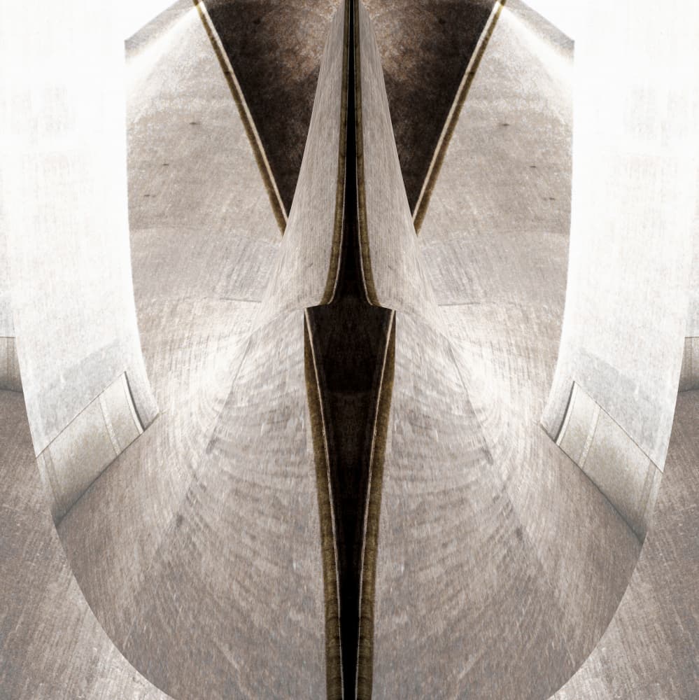 Dark Architectural Split by Christina Sillen — canvas wall art