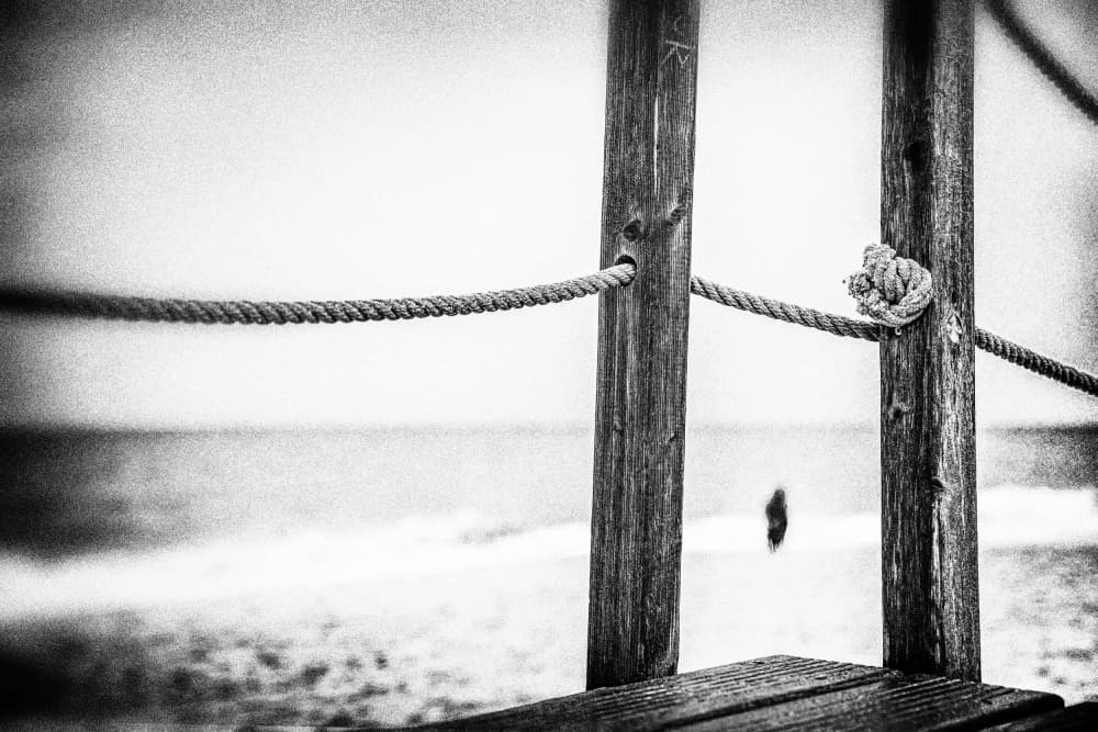 Solitary Beach View by Ina Tänzer — canvas wall art