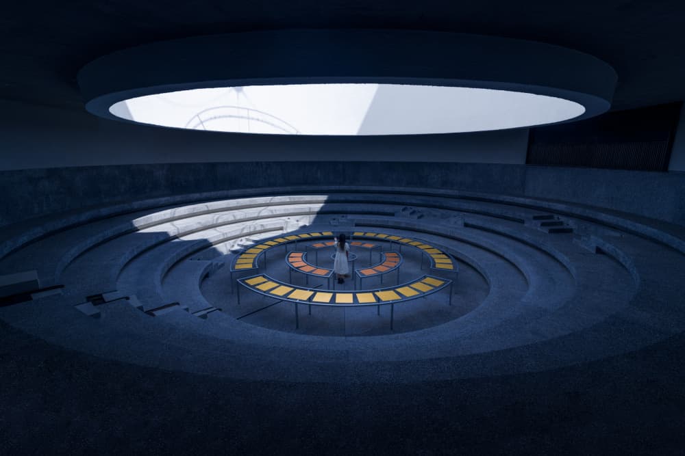 Futuristic Circular Chamber by Xiaopeng Guan — canvas wall art