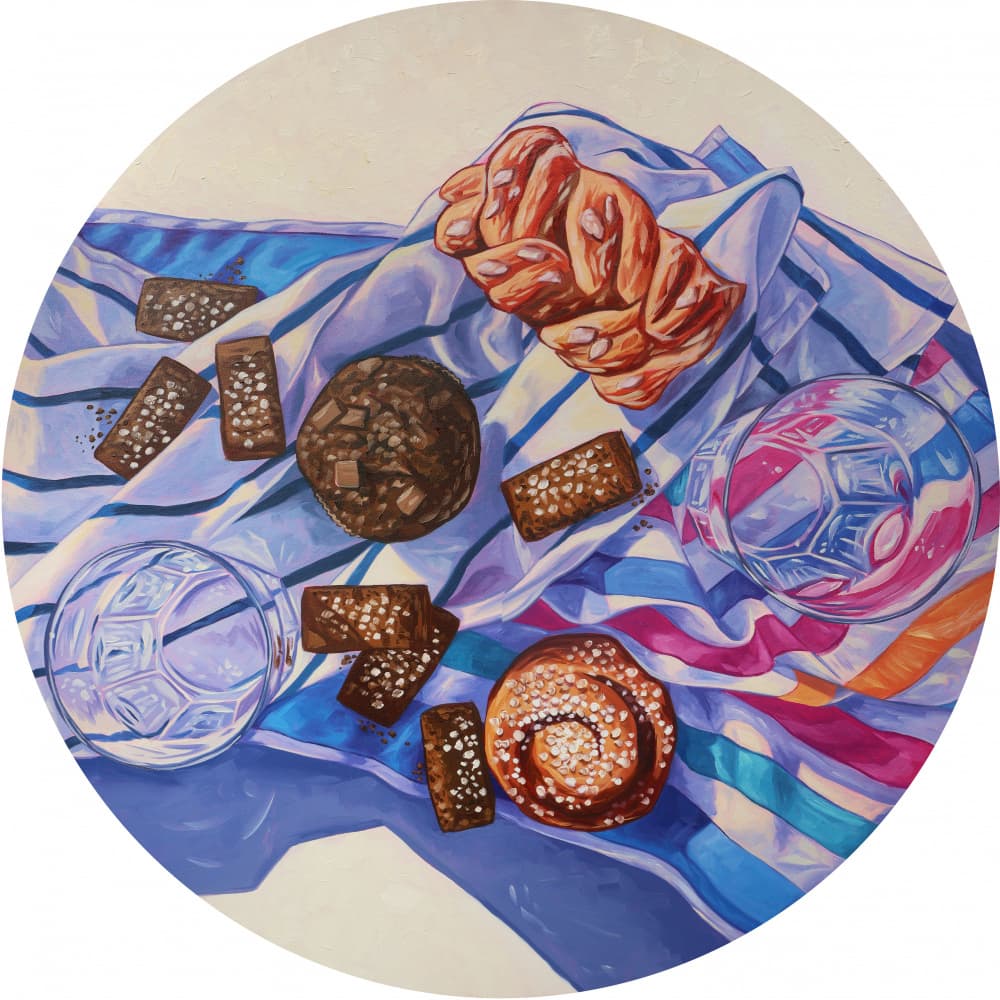 Colorful Breakfast Pastries by Anna Zdanowicz — canvas wall art