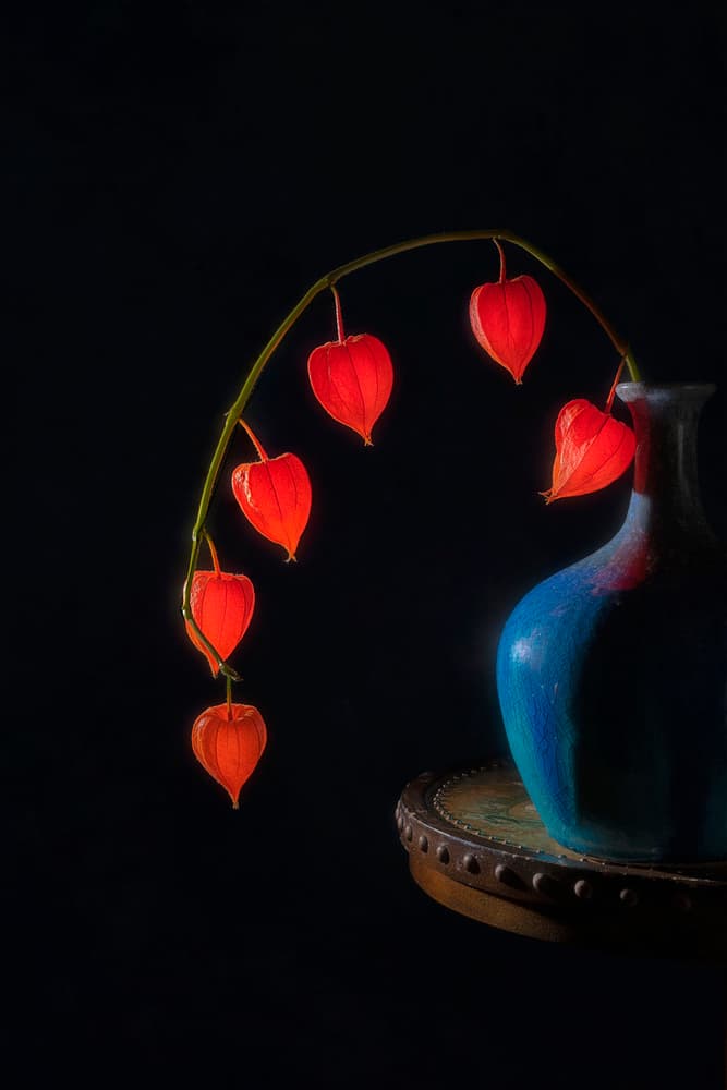 Glowing Lanterns Still Life by Lydia Jacobs — canvas wall art