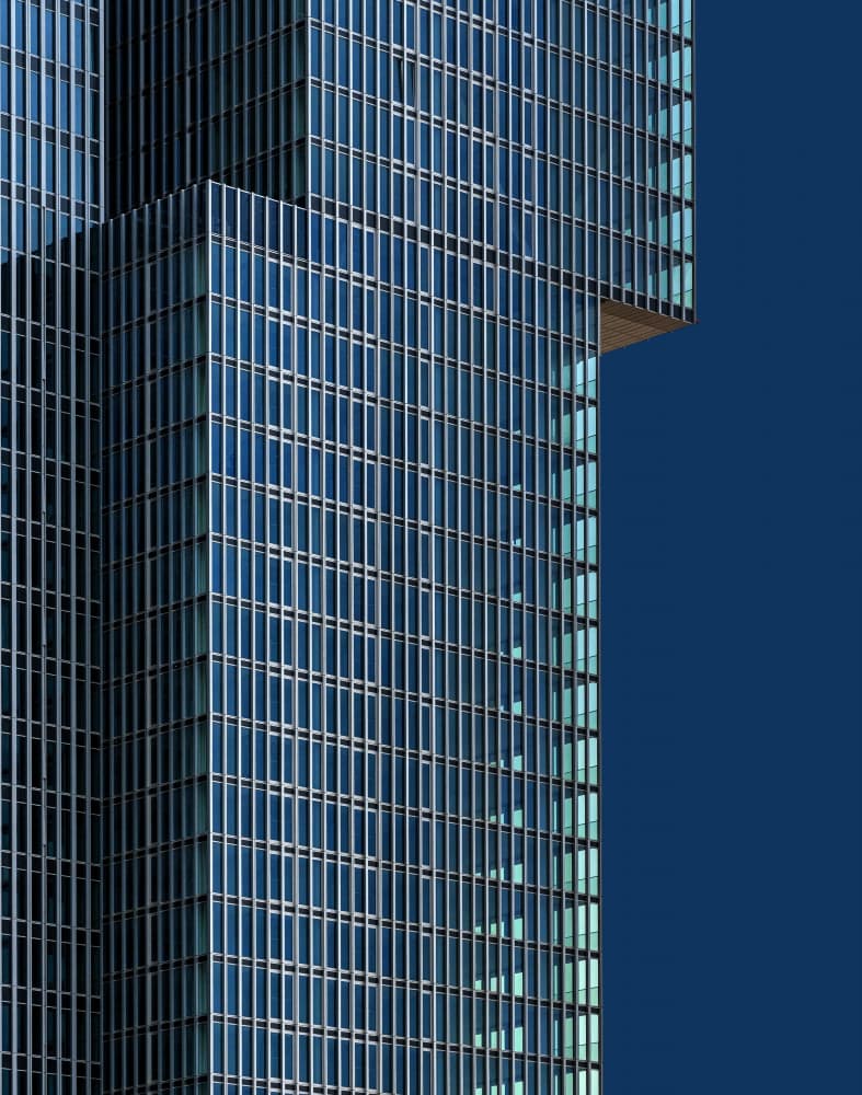 Modern Glass Skyscraper by Jef Van den Houte — canvas wall art