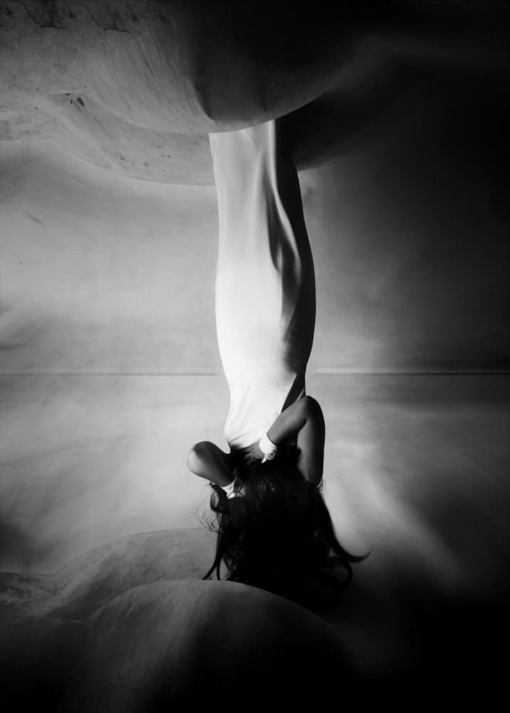 Surreal Inverted Woman by Hamze Dashtrazmi — canvas wall art