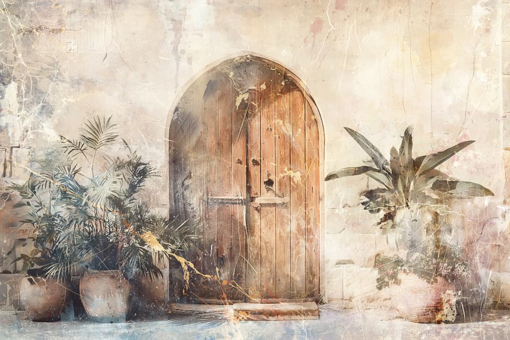 Rustic Arched Doorway by Rafal Kulik — canvas wall art