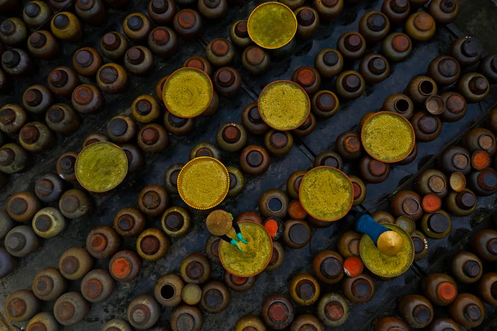 Traditional Fermentation Jars by Azim Khan Ronnie — canvas wall art