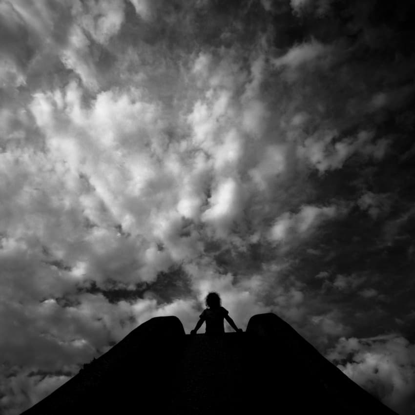Child on the Edge by Codrin Lupei — canvas wall art