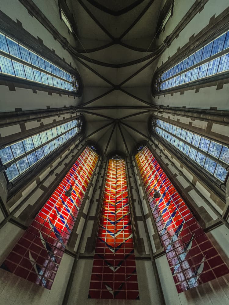 Modern Stained Glass Interior by Dmitrii Rabeev — canvas wall art