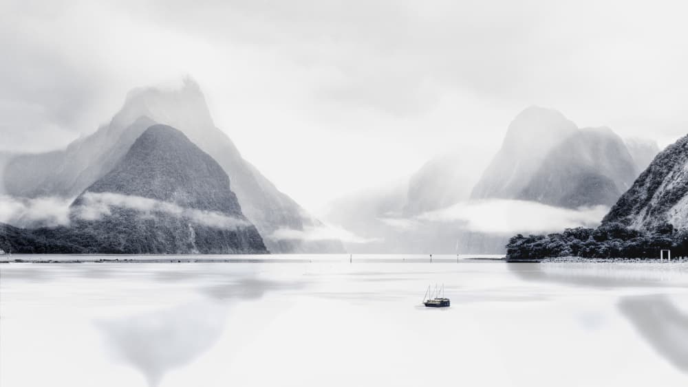 Misty Fjord Serenity by Dennis Zhang — canvas wall art