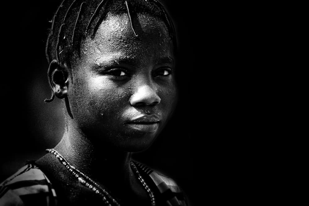 Intense Youth Portrait by Elena Molina — canvas wall art