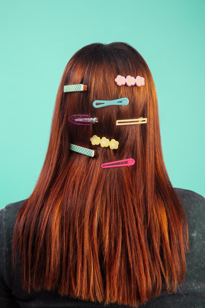 Playful Hair Clips by Julia Ramiro — canvas wall art