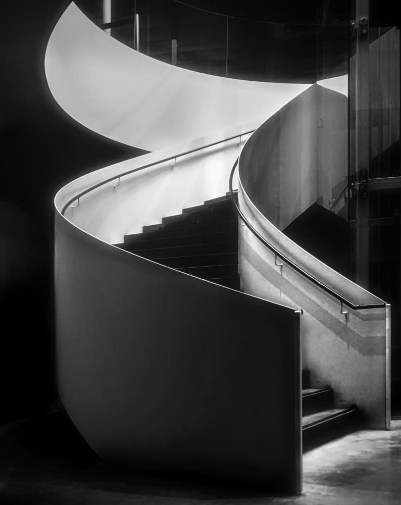 Ascending Spiral Curve by av peteghium — canvas wall art